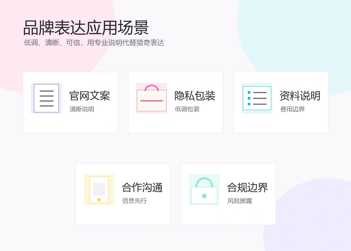 品牌表达应用场景示意图